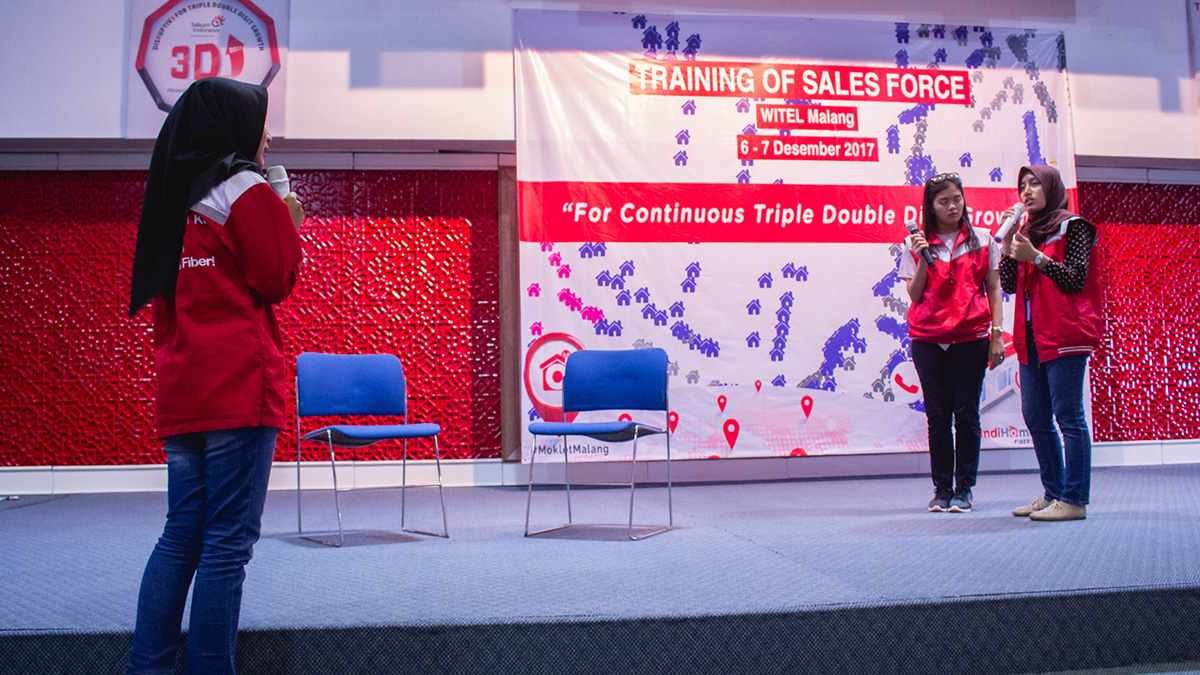 Kegiatan saat OJT SF Training - Witel Malang