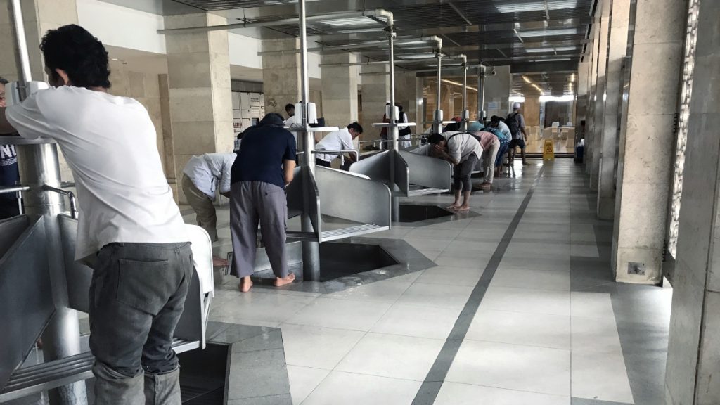 tempat wudhu masjid istiqlal